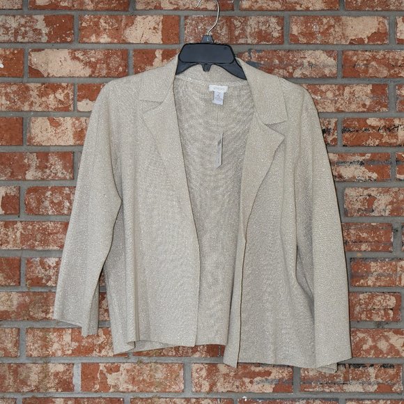 Chico's Gold Cardigan Sweater  NWT - Picture 1 of 3